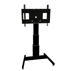 Productimage Elektrisch höhenverstellbarer TV Rollwagen, mobiler Monitorständer, 70 cm Hub, inkl. Kollisionsschutz