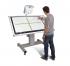 Product image Mobile tiltable whiteboard workITdesk for different projectors SCETTIHHIO-1