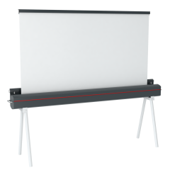 Product image projection screen with retractable adjustable feet - "Contour 16121821