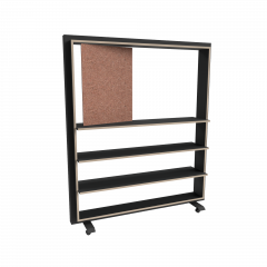 Product image RollingRack, mobile shelf with swivel panel RR-ELEMENT-B