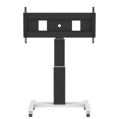 Productimage Electrically height-adjustable XL TV roll stand, mobile monitor stand, 50 cm stroke