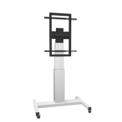 Productimage Mobile, electrically height-adjustable monitor stand