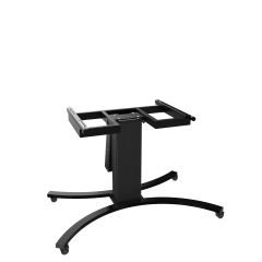 Productimage Electrically height-adjustable & tiltable TV trolley, mobile monitor stand, 50 cm stroke